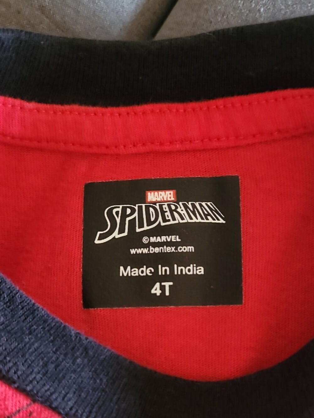 Marvel Red and Blue Spider-Man Long Sleeve Costume Top - Picture 2 of 4